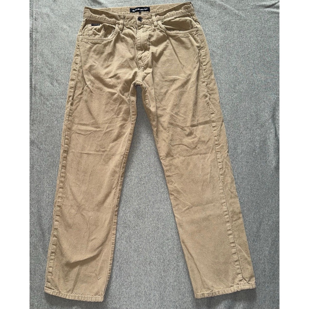 Quicksilver‎ Men's Corduroy Pants Straight Tapered Fit Casual Outdoors  Sz 32